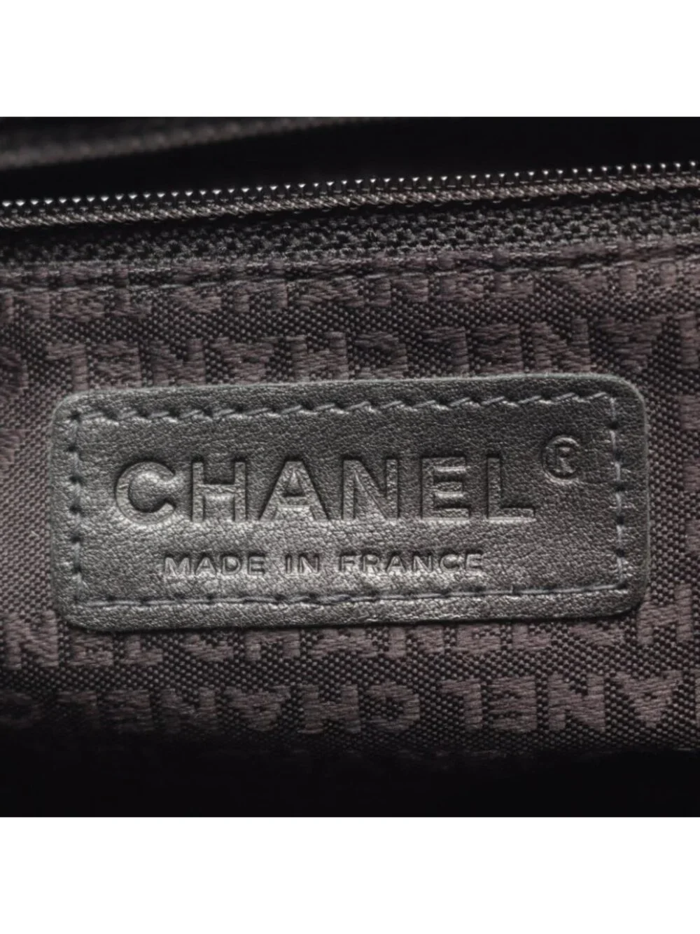 Chanel Tote Bag Choco Bar Black Lambskin